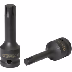 RIBE® creux Carré d’entraînement selon DIN 3121 / ISO 1174 Version longue Pour actionnement de machines Tête brunie Chrome-Mo ...
