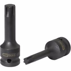 RIBE® creux Carré d’entraînement selon DIN 3121 / ISO 1174 Version longue Pour actionnement de machines Tête brunie Chrome-Mo ...