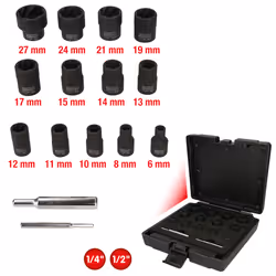 KS Tools 913.1460, Ensemble de douilles, 15 tête(s), Acier au chrome-molybdène, DIN 3120, ISO 1174, 1,1 kg
