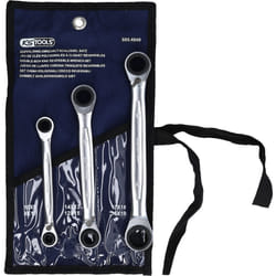 Jeu de clés polygonales à cliquet réversible 4 en 1 GEARplus, 3 pcs