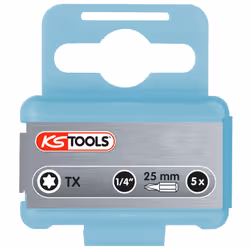 Kstools - 1/4 Embouts edelstahl, pack de 5, torx, 25mm, T30