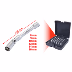 KS Tools 500.7320, Ensemble de douilles, 3/8", 6 tête(s), Sulfate de chondroïtine, DIN 3120, ISO 1174, 1,4 kg