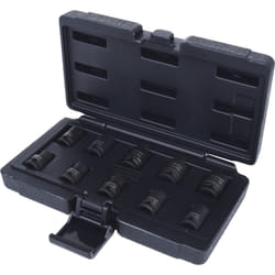 Kstools - Jeu de douilles à chocs 12 pans courtes, 10 pièces