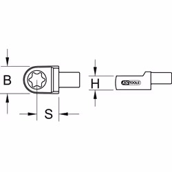 Kstools - 9x12mm Adaptateurs e-torx, E14
