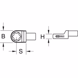Kstools - 14x18mm Adaptateurs e-torx, E20
