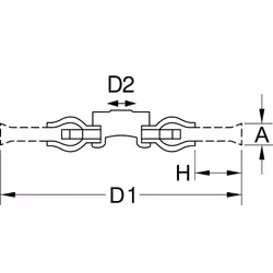 Kstools - Brosse circulaire acier torsadé 0,5mm, ø 125mm