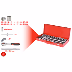 KS Tools 917.4024, Ensemble de douilles, 1/2", 24 tête(s), Sulfate de chondroïtine, 5 kg