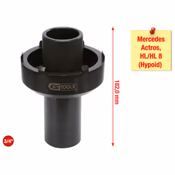 KS Tools 450.0167, Prise, 3/4", 1 tête(s), Acier, ISO 1174, DIN 3121, 2,6 kg