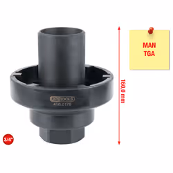 KS Tools 450.0175, Prise, 3/4", 1 tête(s), Acier, ISO 1174, DIN 3121, 4,5 kg