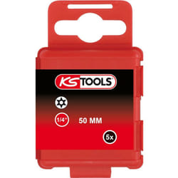 1/4' Embout de vissage Torx percé, 50mm, TB8, pack de 5