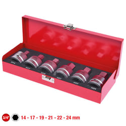 Kstools - 3/4 Jeu d'embouts à choc, 6 pcs, 14-24mm