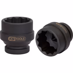 KS Tools 450.0404, Douille à choc, Noir, 1 tête(s), 1", Chrome-molybdène, 36 mm