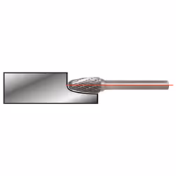 Kstools - Fraises hm forme f, 8 mm
