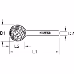 Fraises HM forme D, 12 mm