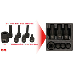 Kstools - 1/2 Jeu de douilles à chocs spéciales xzn, 7 pcs M14-M18