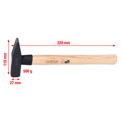 Kstools - Marteau rivoir manche Hickory, 500 g