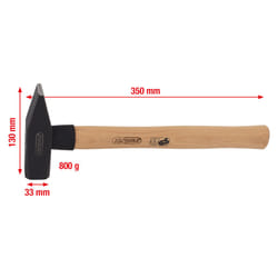 Marteau de mécanicien manche Hickory, 800 g