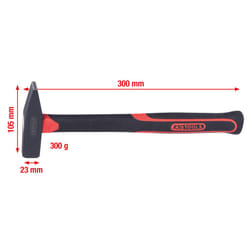 KS TOOLS Marteau de mécanicien manche fibre, 300g ( 142.1331 )