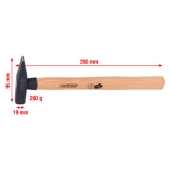 Marteau de mécanicien KS TOOLS Manche hickory - 1268 g - 142.1400
