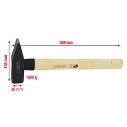Kstools - Marteau de mécanicien manche Hickory, 1000 g