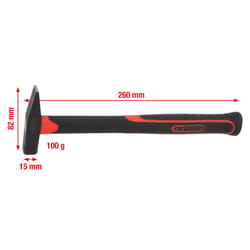 Kstools - Marteau de mécanicien manche fibre, 100g