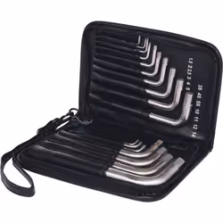 KS Tools 965.2004, Jeu de clés hexagonales en T, 17 pièce(s), Manche en t avec bras court, Titane, 750 g