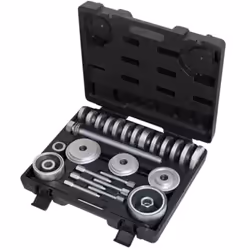 Coffret universel d'extraction pour le démontage et le montage des roulements de moyeu directement sur le véhicule. Coffret p ...