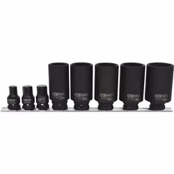 KS Tools 150.1750, Ensemble de douilles, 1/2", 8 tête(s), Acier, ISO 1174, DIN 3121, 4,2 kg