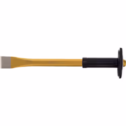 KS Tools 162.0222, Ciseau de maçon, Burin plat, Acier au chrome-molybdène, Plastique, Noir, 250 mm
