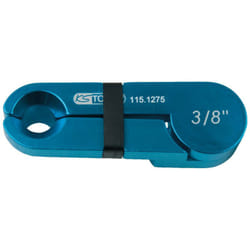 Clip de déverrouillage, alu bleu, 3/8"