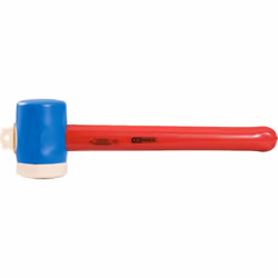 KS Tools 117.1131, Marteau en plastique, Plastique, Bleu, Rouge, 30 cm, 325 g, 5,5 cm