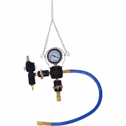 Idéal pour remplir et tester l'étanchéité des systemes de refroidissement liquides Soupapes, raccords et manomètre inclus Ave ...