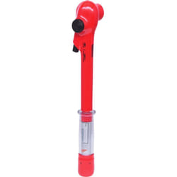 Kstools - Clé dynamométrique 3/8' avec revêtement isolant et cliquet réversible, 5-50 Nm