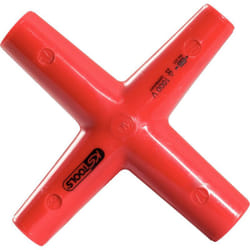 Kstools - Clé en croix avec revêtement isolant, 11x13x14x17 mm