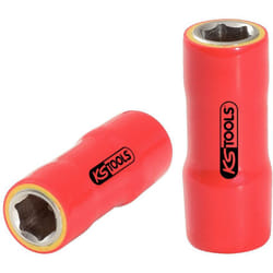 Douille 1/4' avec revêtement isolant, 13 mm