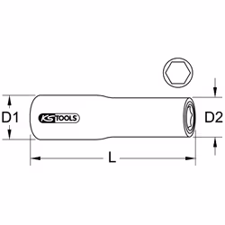 KS Tools 117.1337 douills et ensemble de douilles Prise