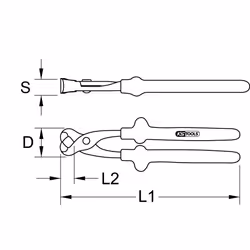 Tenaille 1000V, 250 mm