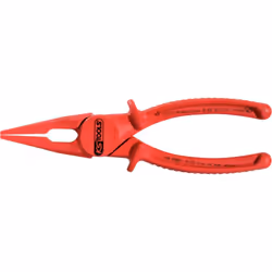 Description du produit: Pince à bec plat en plastique avec revêtement isolant, 190 mm - Pince à bec plat en plastique avec re ...