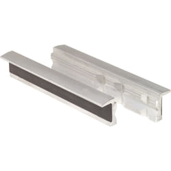 Kstools - Mordaches en aluminium aimantées pour étaux pour pcs trapèzoïdales,100mm