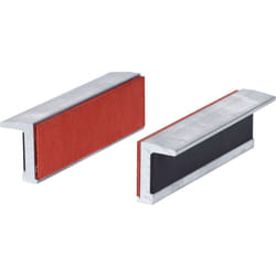 Mordaches en aluminium aimantées pour étaux avec un côté avec caoutchouc, 100 mm
