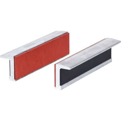 Mordaches en aluminium aimantées pour étaux avec un côté avec caoutchouc, 120 mm