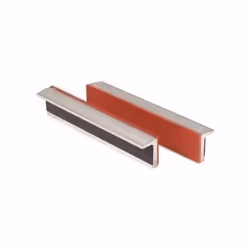 Mors pour étau en aluminium - Avec protection en caoutchouc - Largeur : 160 mm