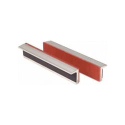 Mors pour étau en aluminium - Avec protection en caoutchouc - Largeur : 160 mm