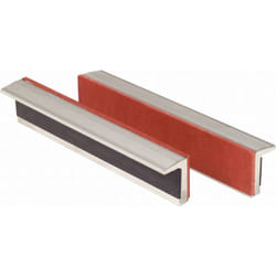 Mordaches en aluminium aimantées pour étaux avec un côté avec caoutchouc, 175 mm