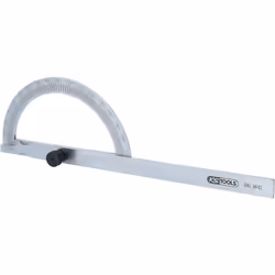 Idéal pour mesure d'angle de 0° à 180° Demi cercle ouvert Avec vis de réglage Graduation 1° Graduation avec de grands chiffre ...