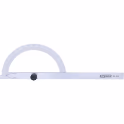 Idéal pour mesure d'angle de 0° à 180° Demi cercle ouvert Avec vis de réglage Graduation 1° Graduation avec de grands chiffre ...