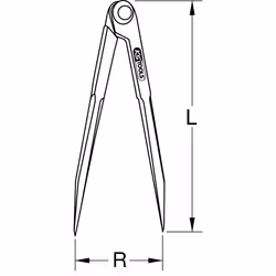 Kstools - Compas simples, 600 mm
