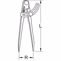 Compas ajustables, 400 mm