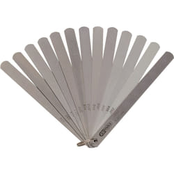 Jauges à piston, 8 lames, 0,05-0,5mm, 200mm
