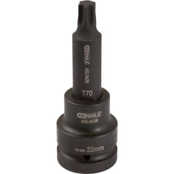 3/4' Douilles à chocs Torx, longues, T80